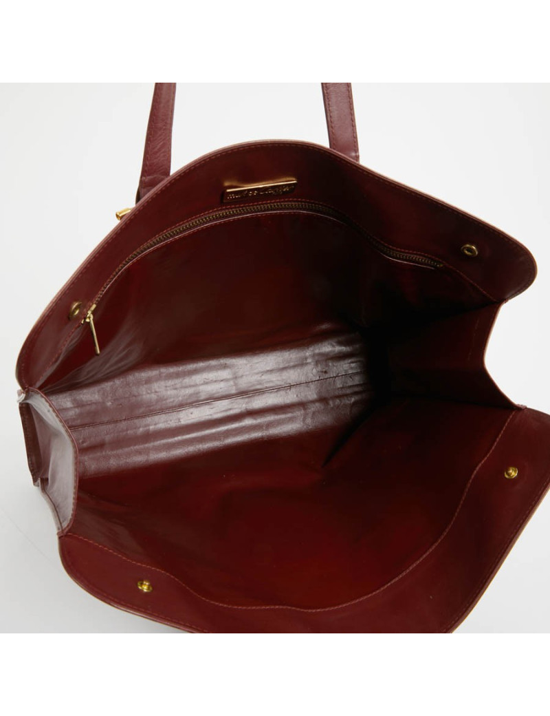 Cabas CARTIER cuir bordeaux