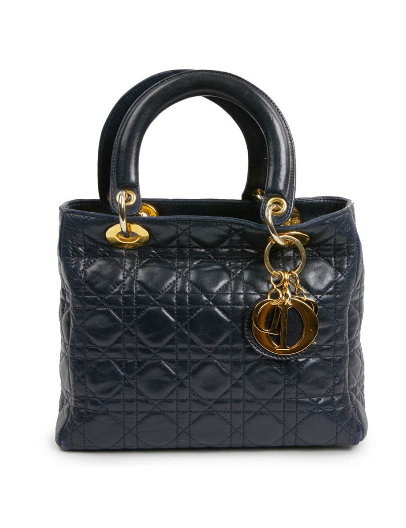 Sac Lady DIOR bleu marine