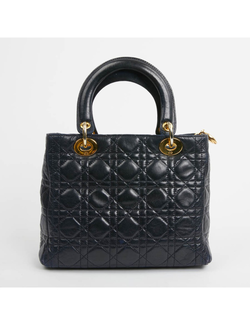 Sac Lady DIOR bleu marine