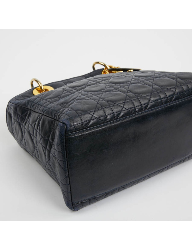 Sac Lady DIOR bleu marine