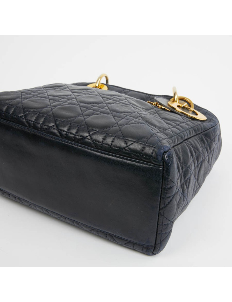 Sac Lady DIOR bleu marine