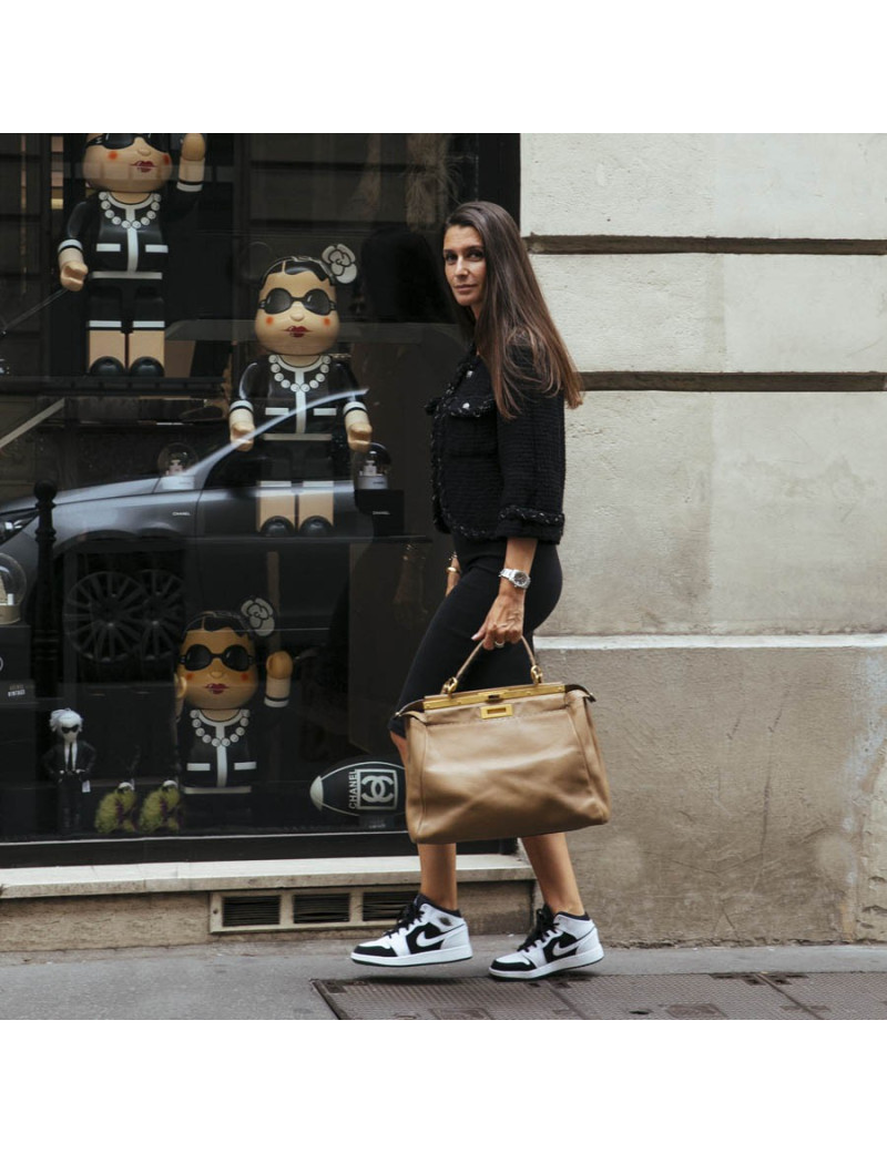 Peekaboo FENDI GM cuir grainé gold