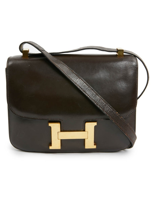 Constance marron HERMES cuir box
