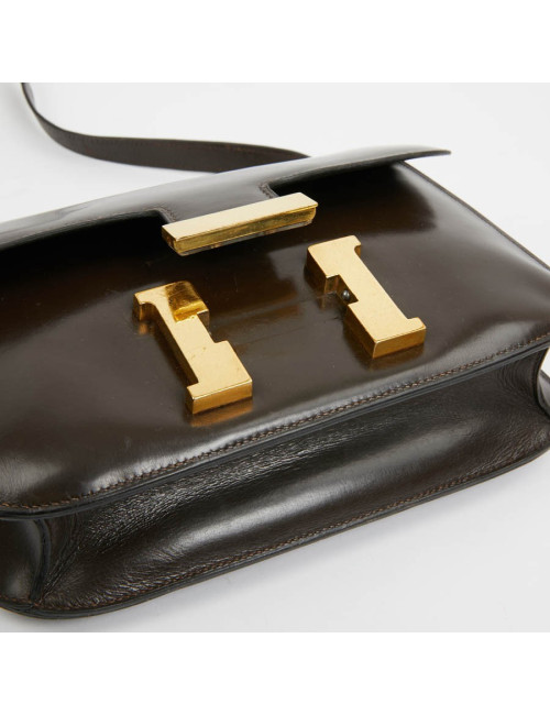 Constance marron HERMES cuir box