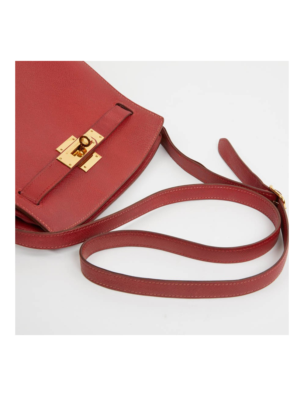 Kelly sport HERMES cuir courchevel rouge