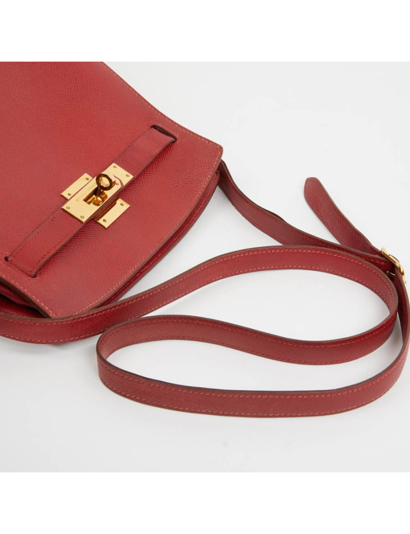 Kelly sport HERMES cuir courchevel rouge