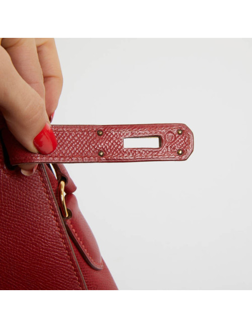 Kelly sport HERMES cuir courchevel rouge