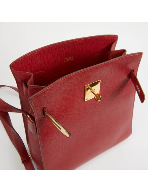 Kelly sport HERMES cuir courchevel rouge