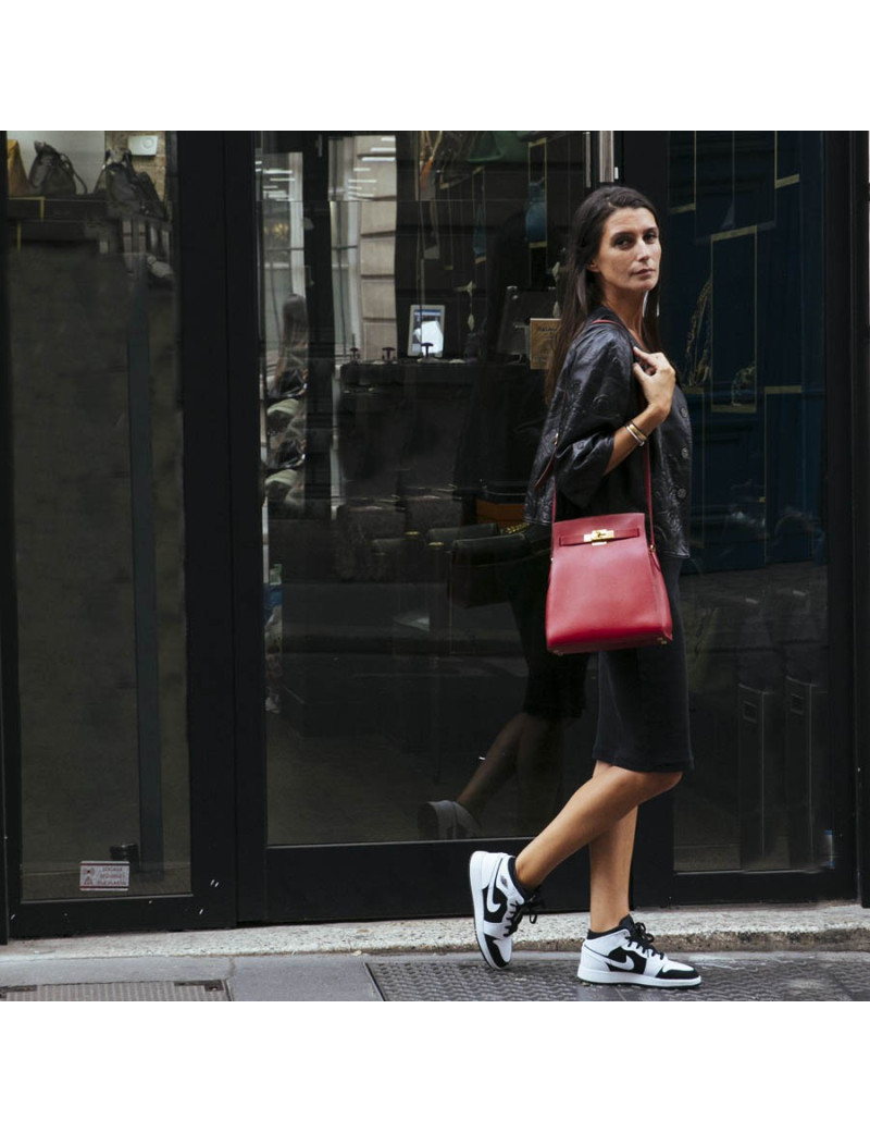 Kelly sport HERMES cuir courchevel rouge