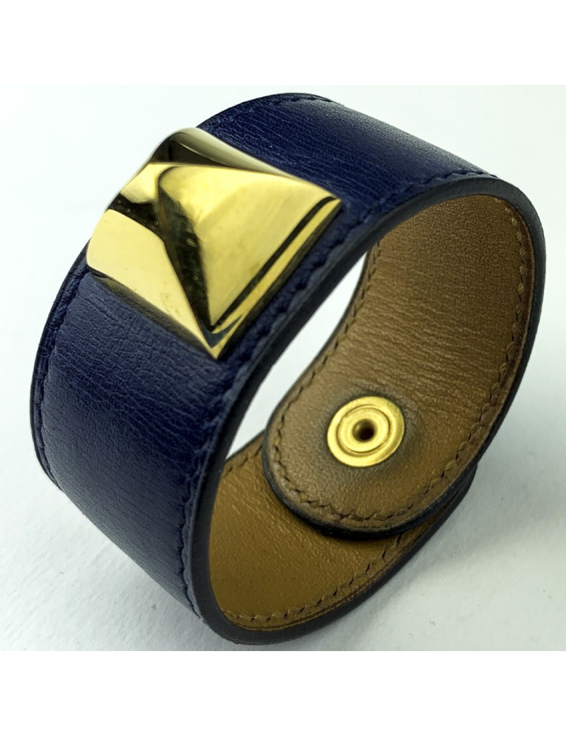 Bracelet Médor HERMES bleu de Prusse
