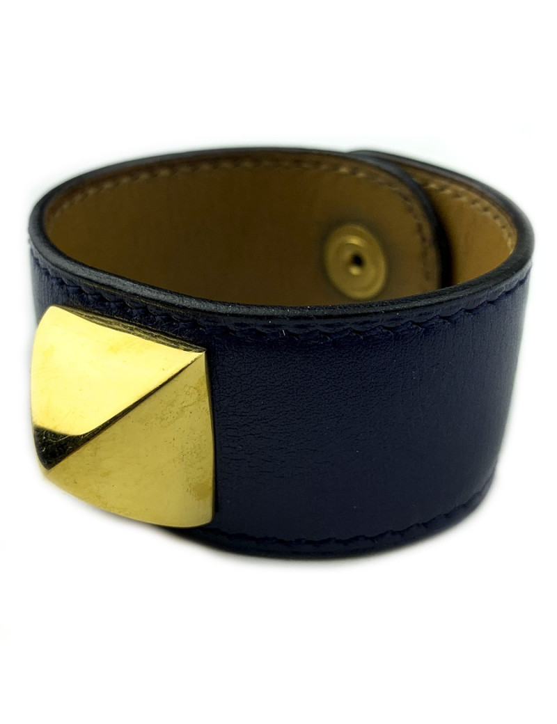 Bracelet Médor HERMES bleu de Prusse
