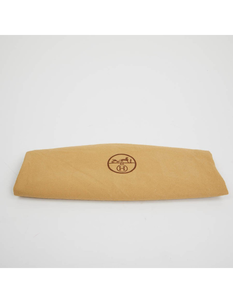 Pochette Jige HERMES cuir Courchevel rouge