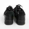 Sneakers CHANEL T39 tweed bleu et noir