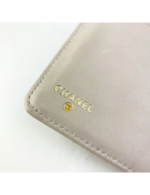 Portefeuille Chanel doré