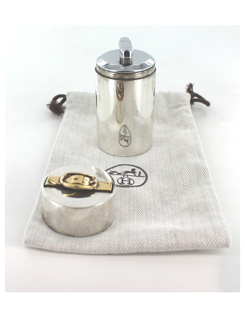 Briquet HERMES en argent massif