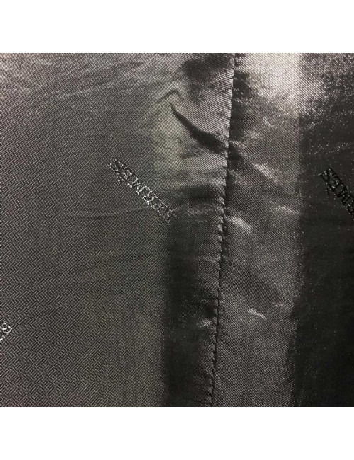 HERMES T 54 men's jacket in black Clémence calf leather