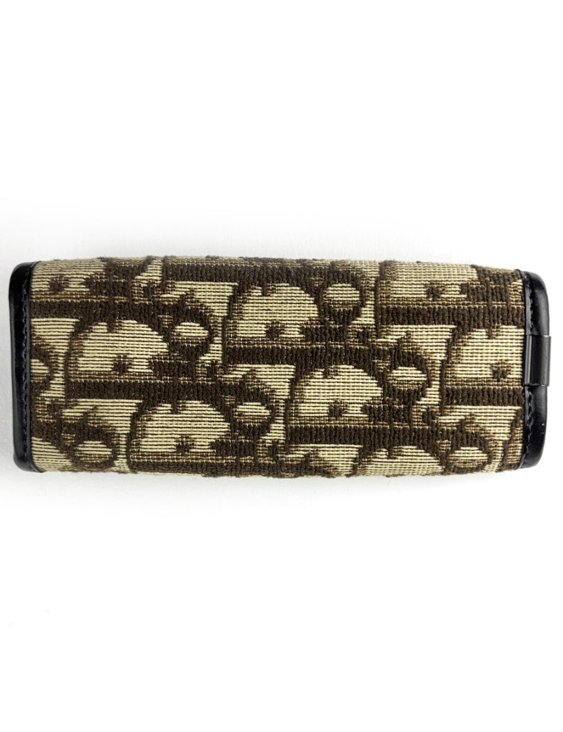 Porte-clefs CHRISTIAN DIOR toile marron