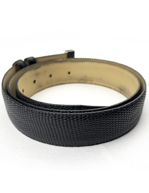Ceinture Lancel noire homme