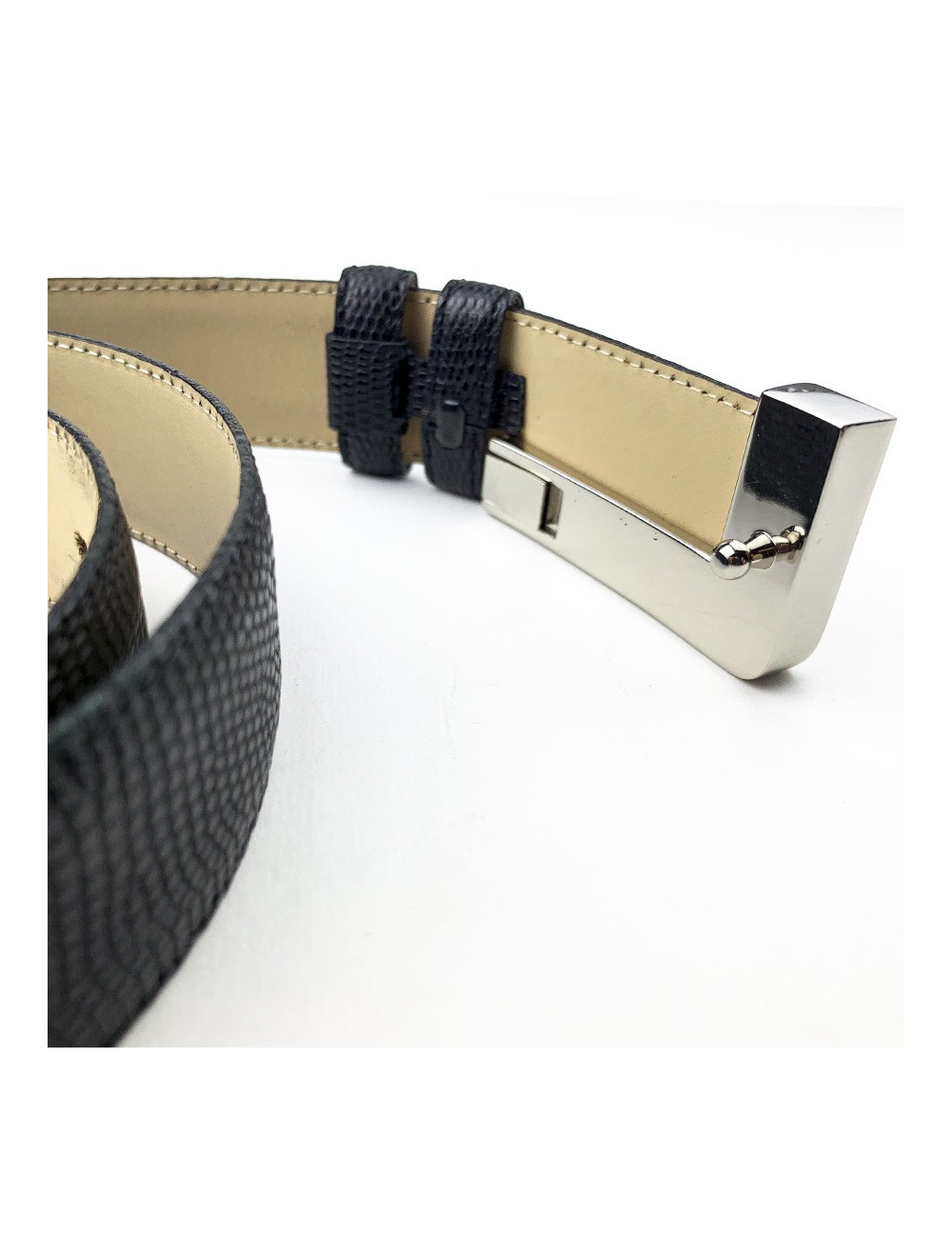 Ceinture Lancel noire homme