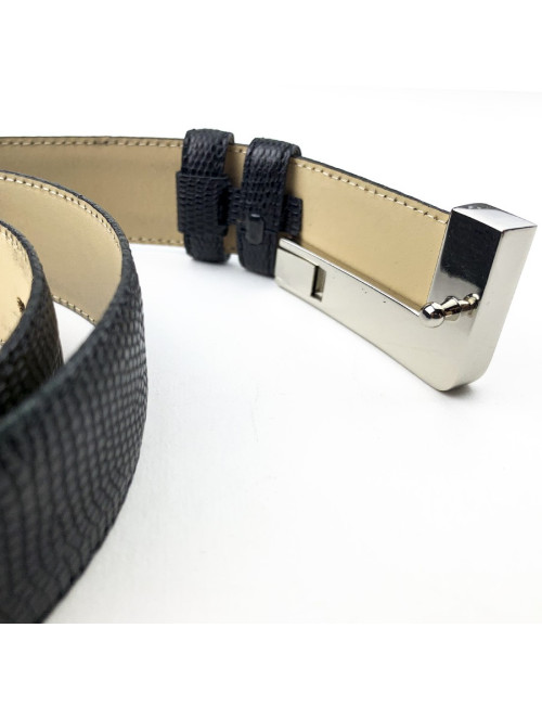 Ceinture Lancel noire homme