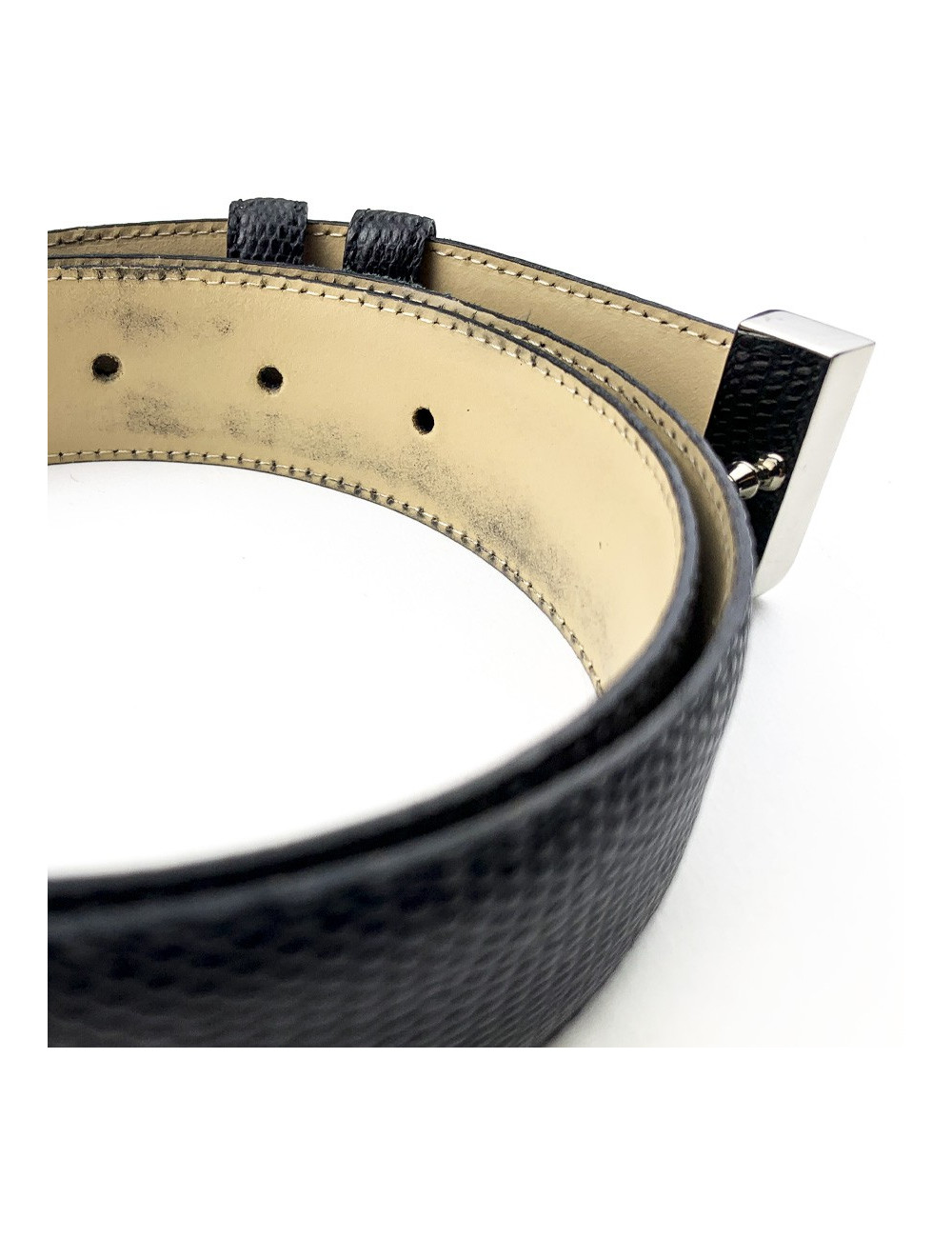 Ceinture Lancel noire homme