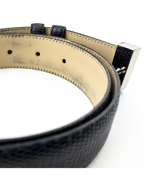 Ceinture Lancel noire homme