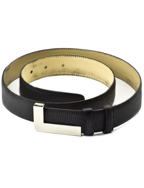 Ceinture Lancel noire homme