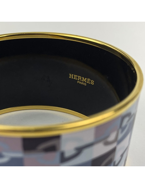 HERMES Bracelet émail Grand modèle