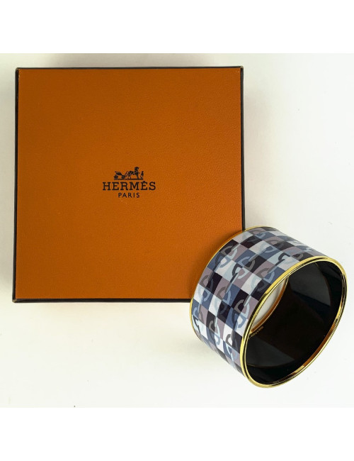 HERMES Bracelet émail Grand modèle