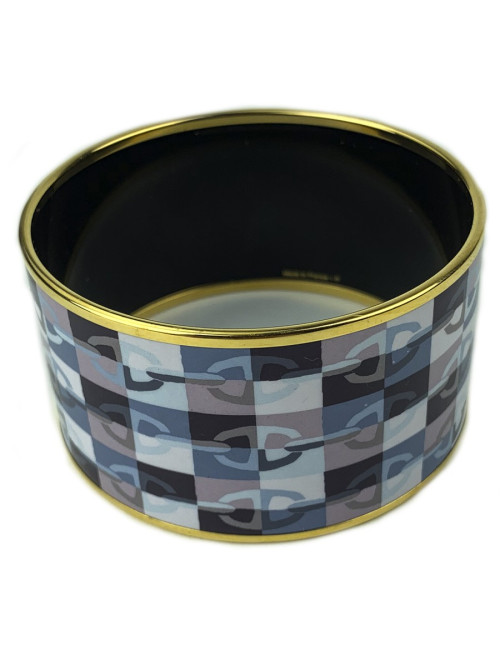 HERMES Bracelet émail Grand modèle