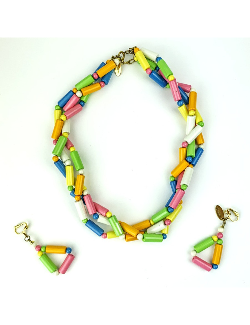 Parure Collier et boucles d'oreille CHRISTIAN DIOR