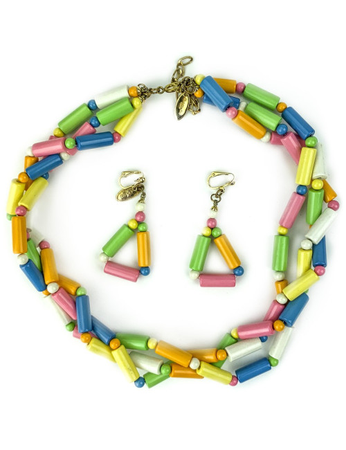 Parure Collier et boucles d'oreille CHRISTIAN DIOR