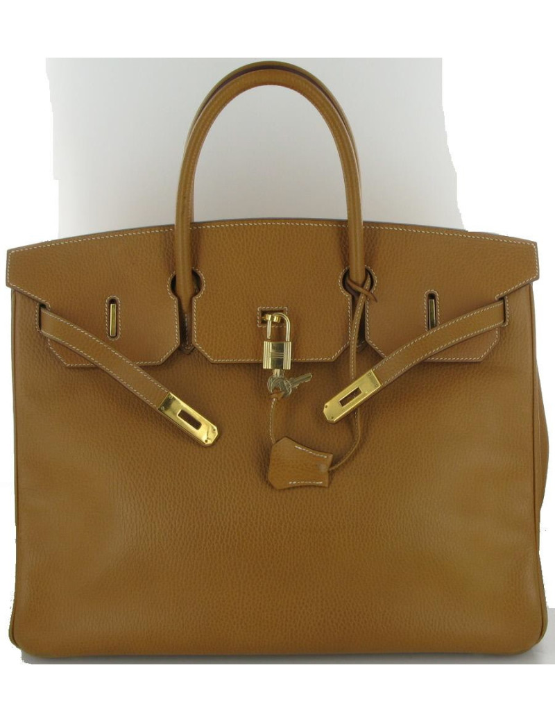 Birkin 40 HERMES en pecari gold T 40