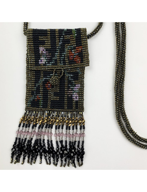 Mini sac FENDI perles et franges