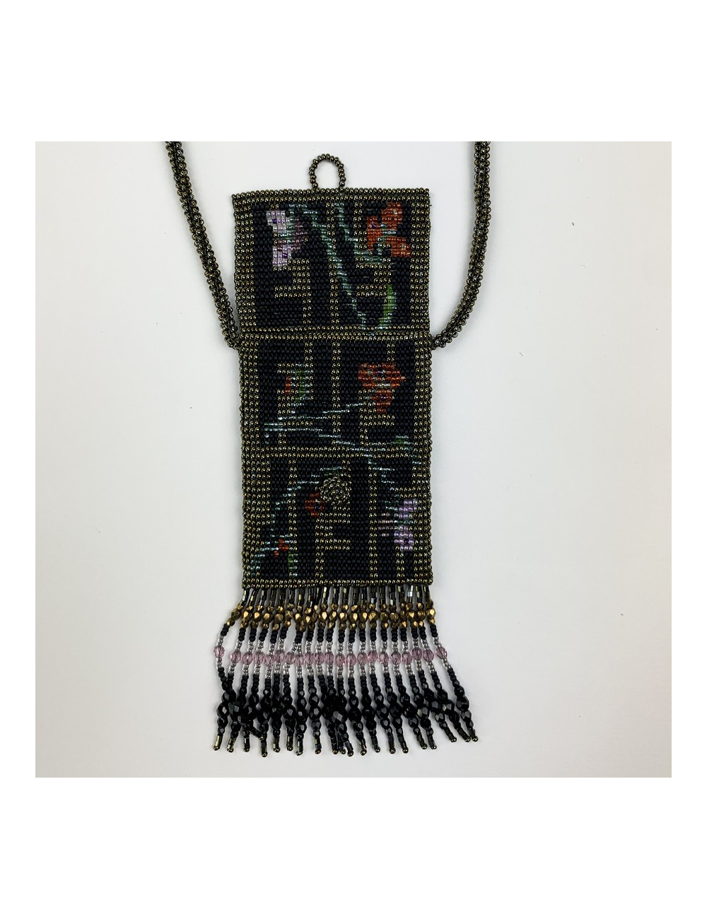 Mini sac FENDI perles et franges