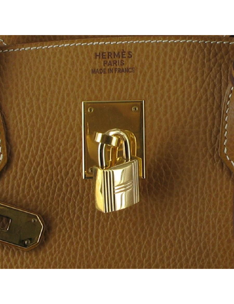 Birkin 40 HERMES en pecari gold T 40