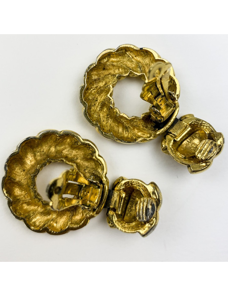 Clips CHANEL torsades dorées
