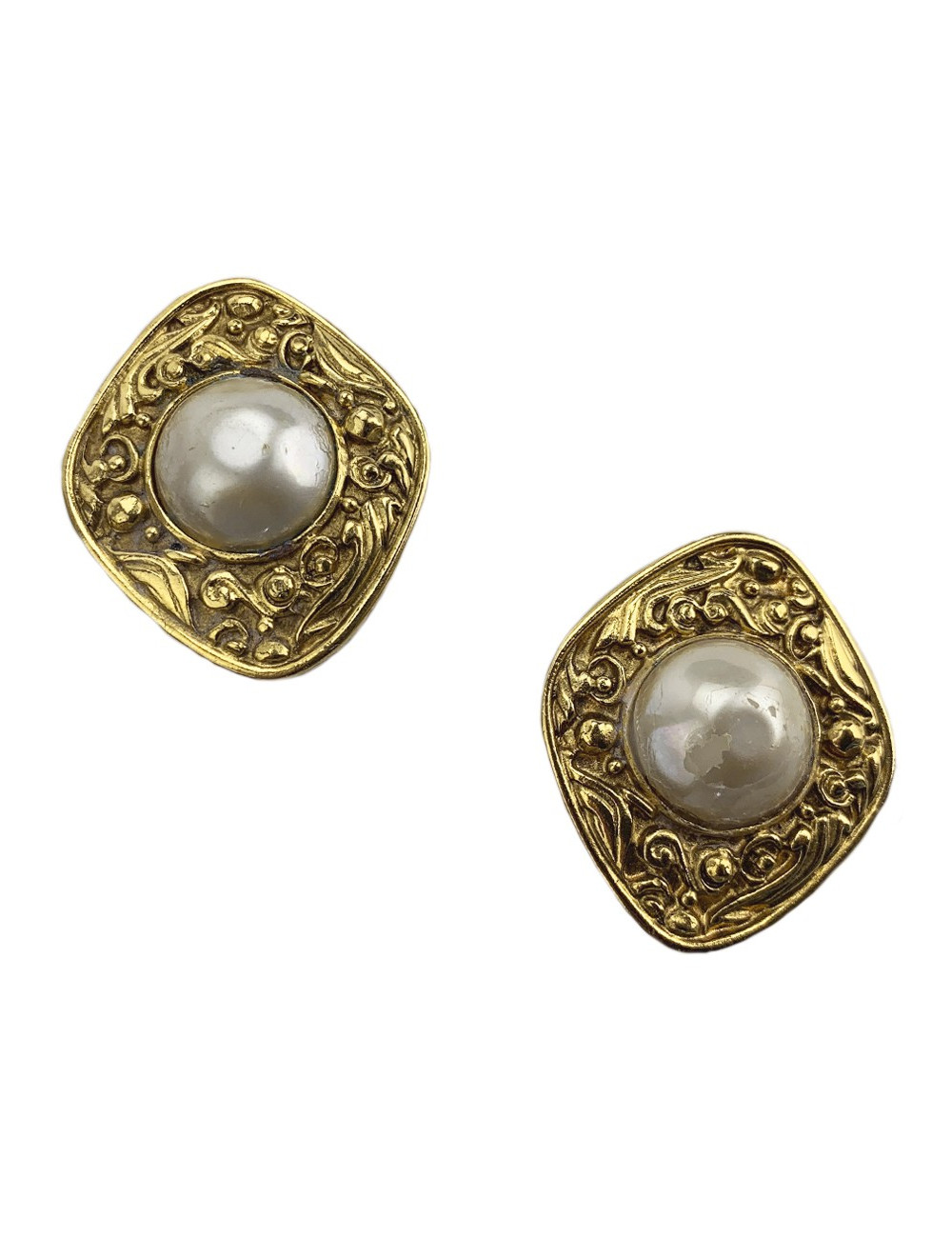 Boucles d'oreille CHANEL Clips Vintage
