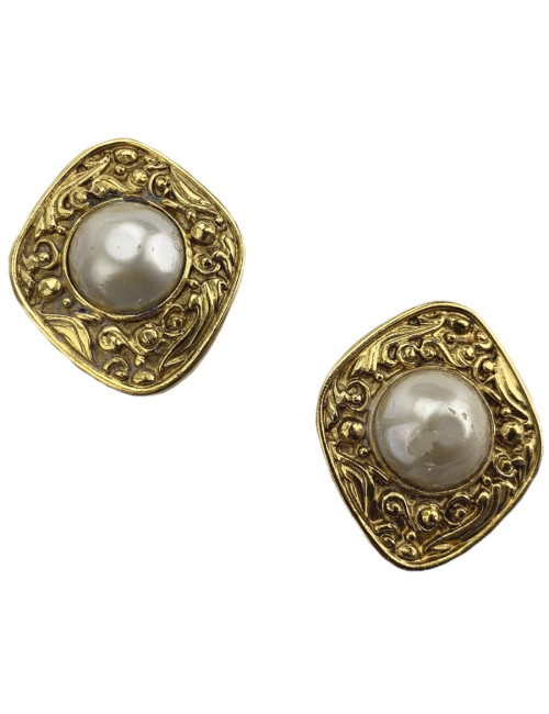 Boucles d'oreille CHANEL Clips Vintage