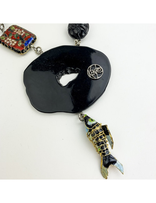Sautoir KENZO pendentif poisson