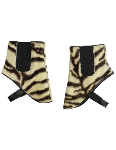 CELINE brown pony like leather gaiters