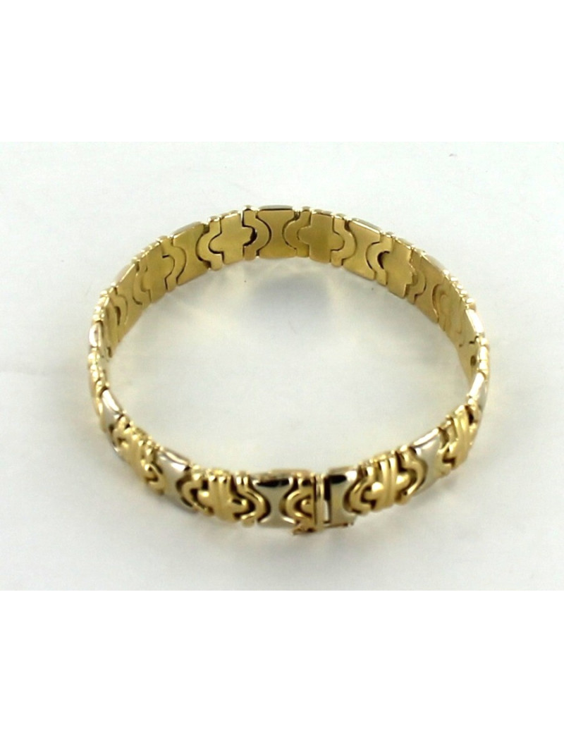 Bracelet articulé en or façon Bulgari 