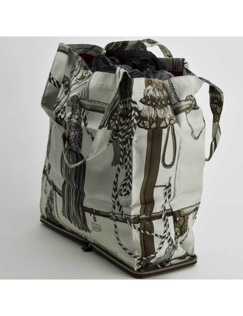 Sac Silky Pop HERMES cuir de veau Togo marron