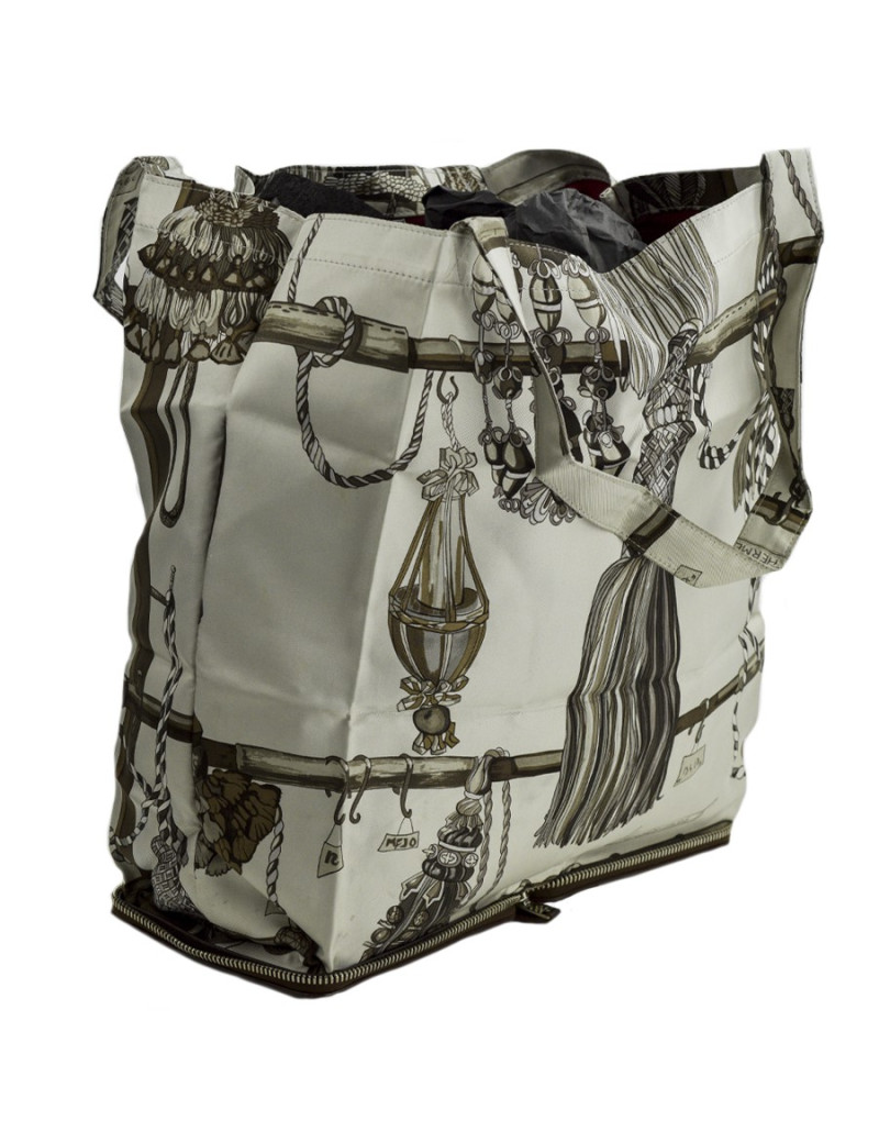 Sac Silky Pop HERMES cuir de veau Togo marron