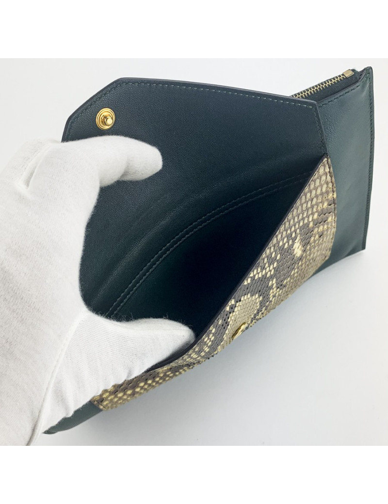 Pochette CELINE Pocket cuir et python