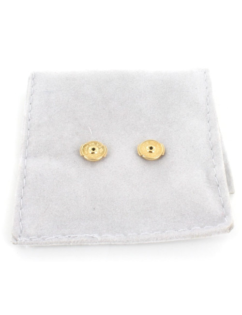 Boucles d'oreilles CHANEL joallerie en or jaune et perles de nacre blanche