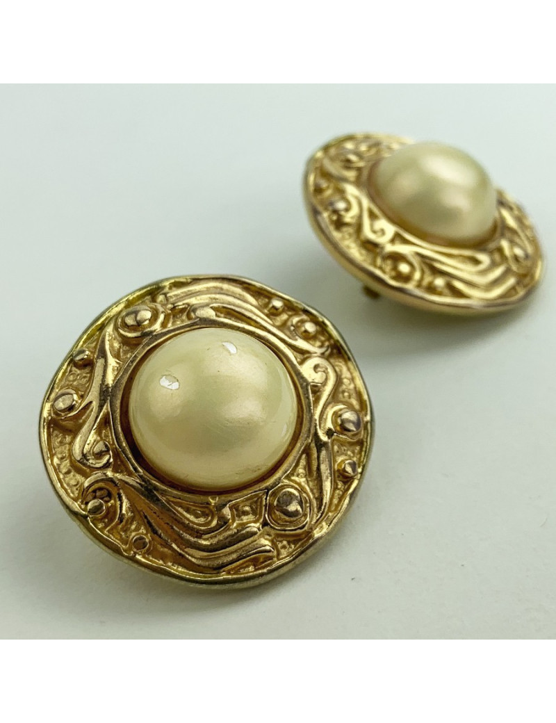 Boucles d'oreille Clips CHANEL Vintage