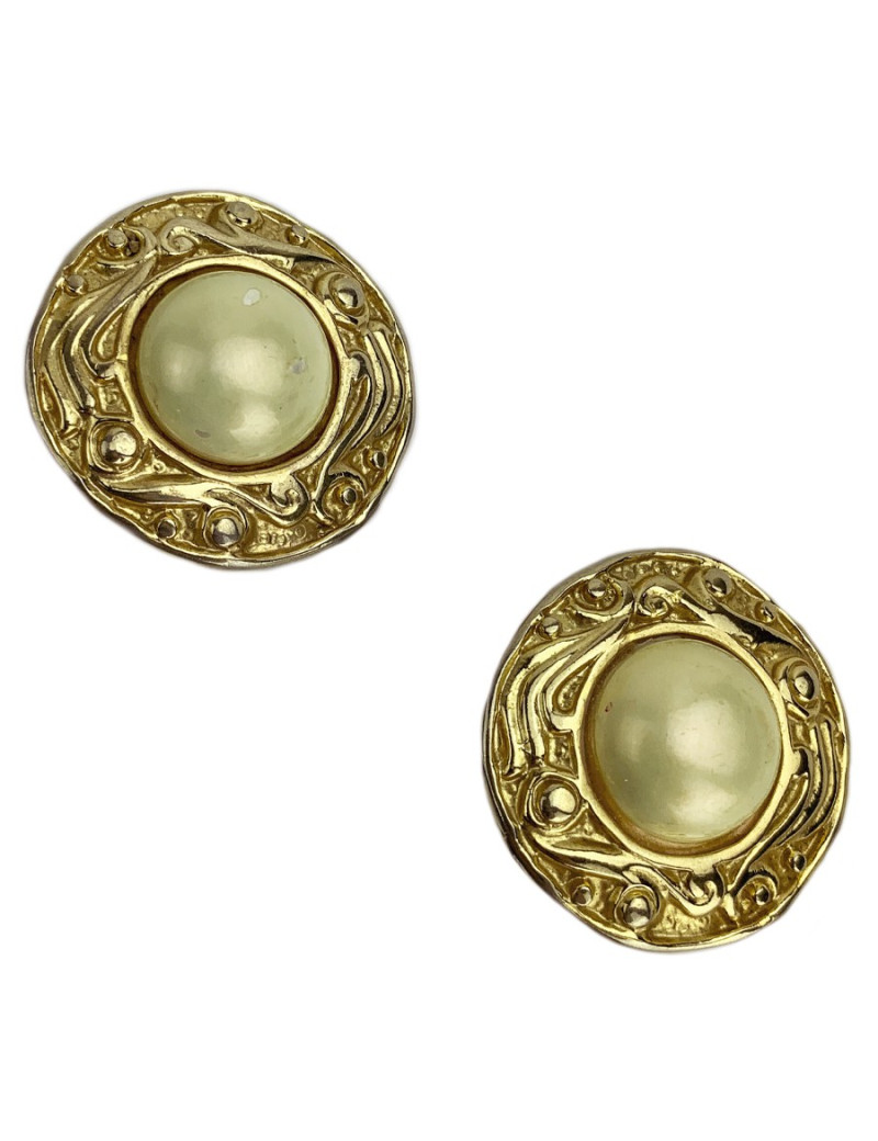 CHANEL BO Vintage dorées et nacrées