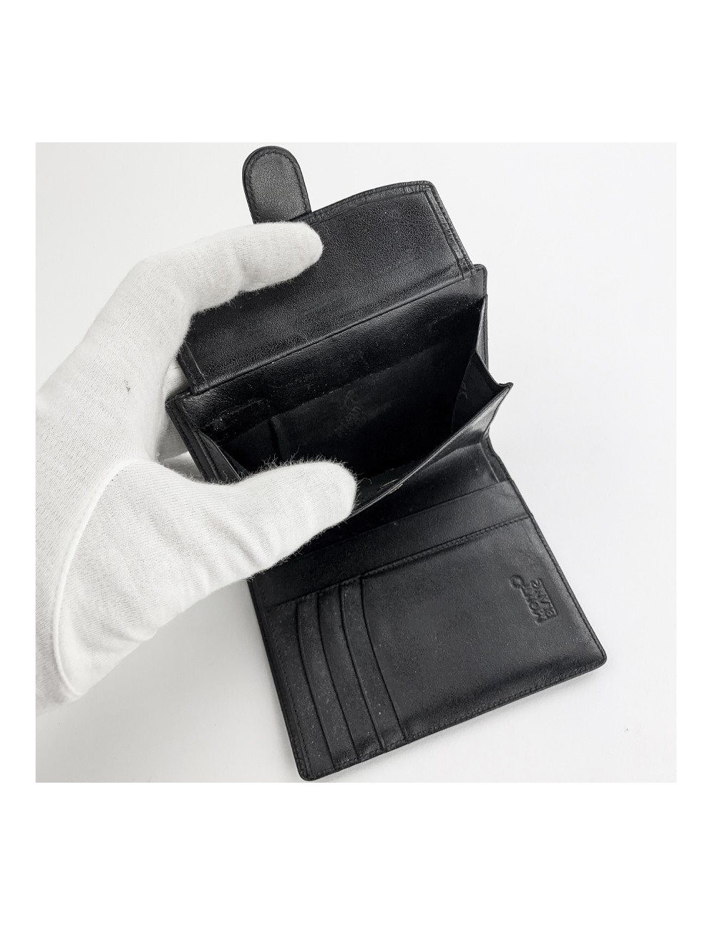 Portefeuille MONTBLANC cuir noir