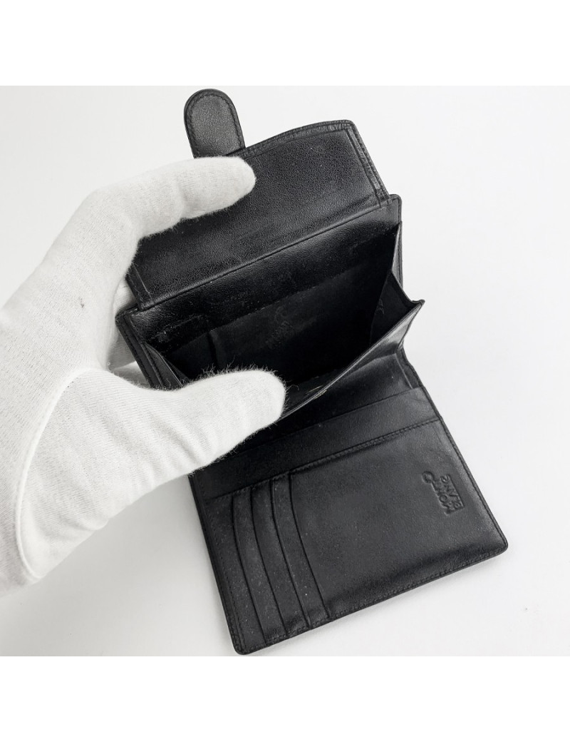 Portefeuille MONTBLANC cuir noir